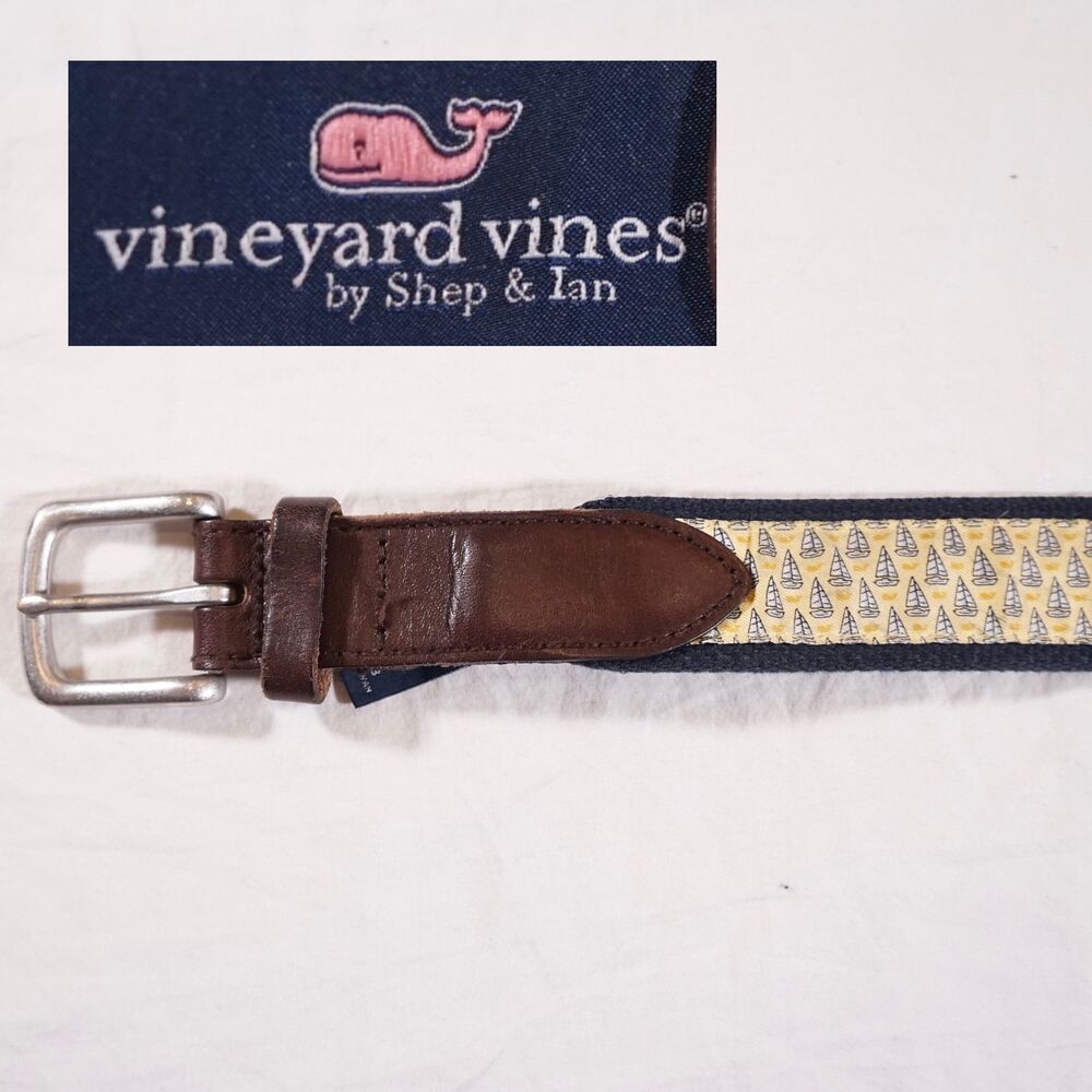 Vineyard Vines Belt Sailboat